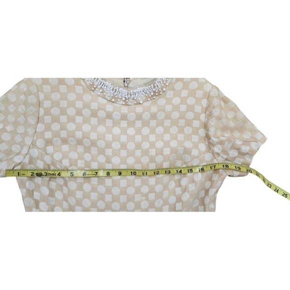 Barker"s Tre"s Chic Women's Dress with Asymmetrical Cut Decorative Beading Sze M - Picture 13 of 15